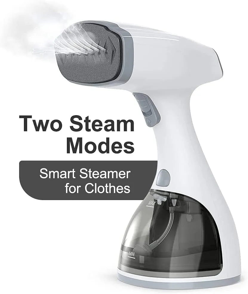 20s Heat Up Steamer For Clothes ,2 Steam Options Fabric Steamer,350ml Water Tank