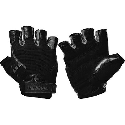 Harbinger 143 Ventilated Pro Weight Lifting Gloves - Black/gray