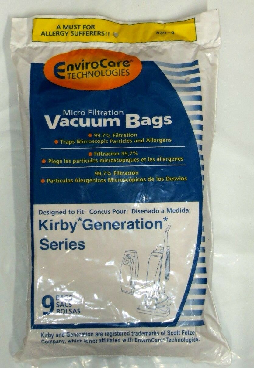 9 Vacuum Bags For Kirby Generation G3 G4 G5 G6 Ultimate Diamond Sentria