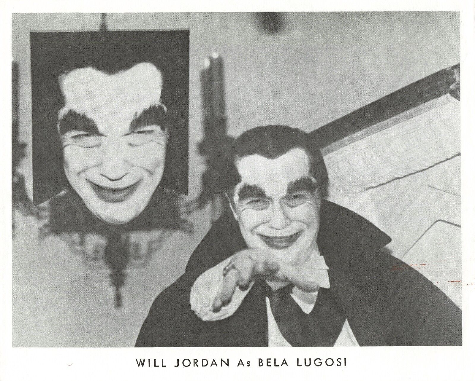 Will Jordan 1970s Publicity Flyer Print Photo As Bela Lugosi Impressionist *p41b
