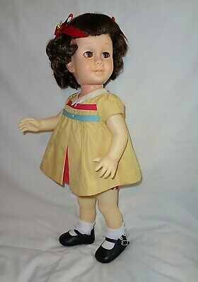 Mattel 1962 Chatty Cathy Doll #4 Brunette Brown Eyes Nursery School Dress/undies