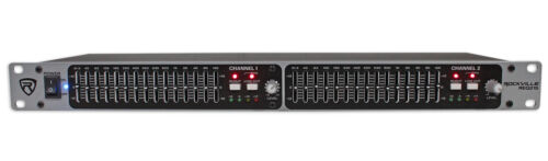 Rockville Req215 Dual 15 Band 1/3 Octave Graphic Equalizer With Sub-output!