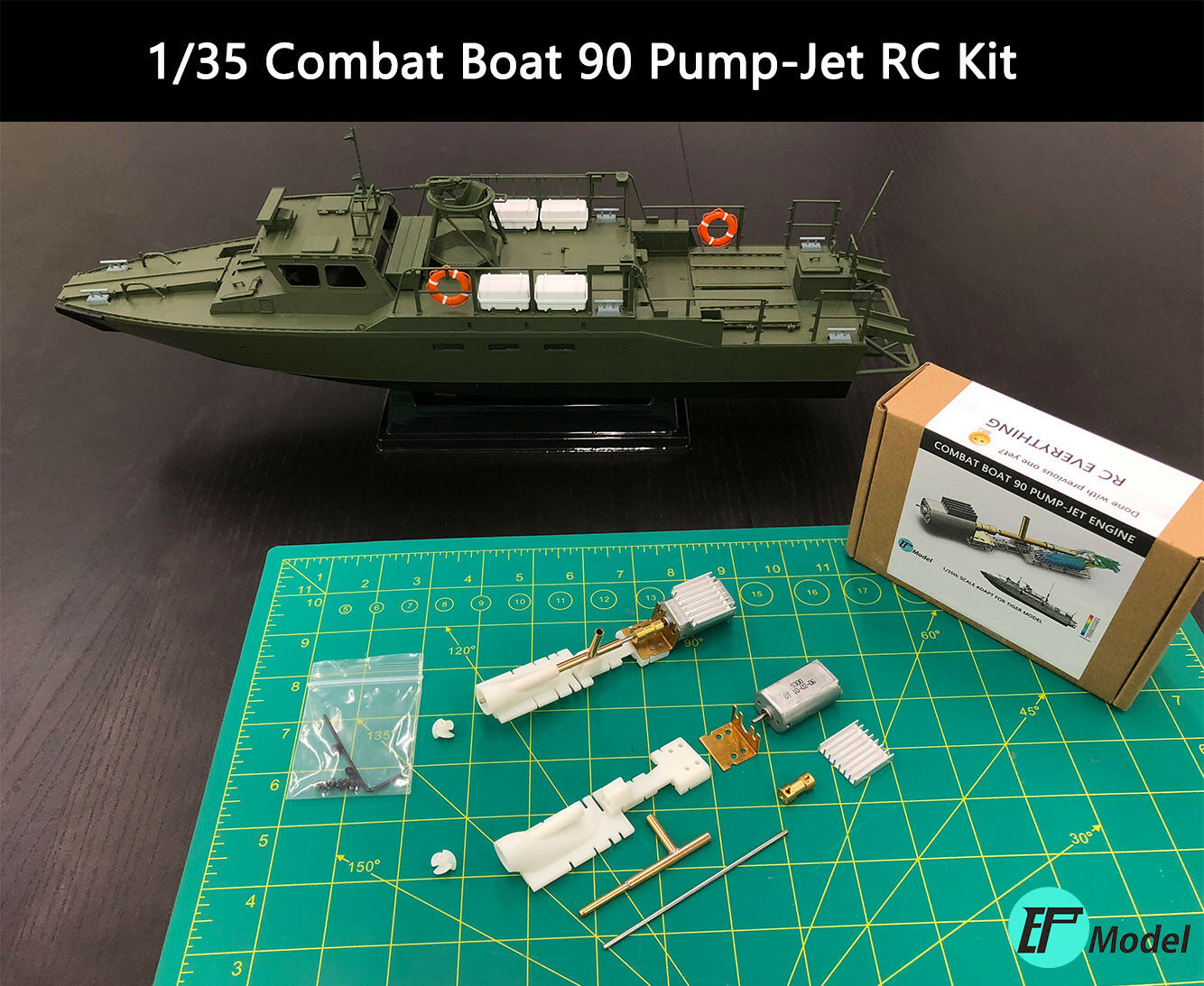 Tiger 1/35 Combat Boat 90 Cb-90 Rc Kit