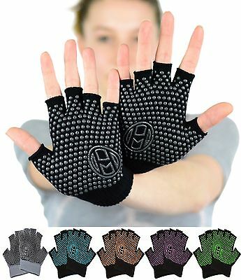 Mato & Hash Yoga Pilates Finger Less Exercise Grip Gloves