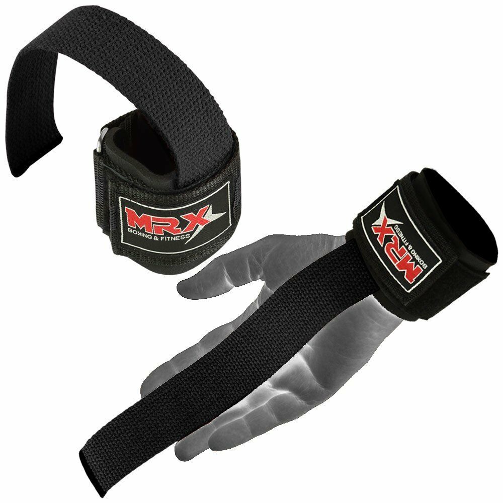 Weight Lifting Bar Strap Wrist Support Gym Training Fitness Bodybuilding Mrx New