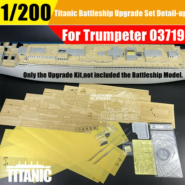 1/200 Queen Of The Ocean "titanic" Metal Super Detail-up Set For Trumpeter 03719
