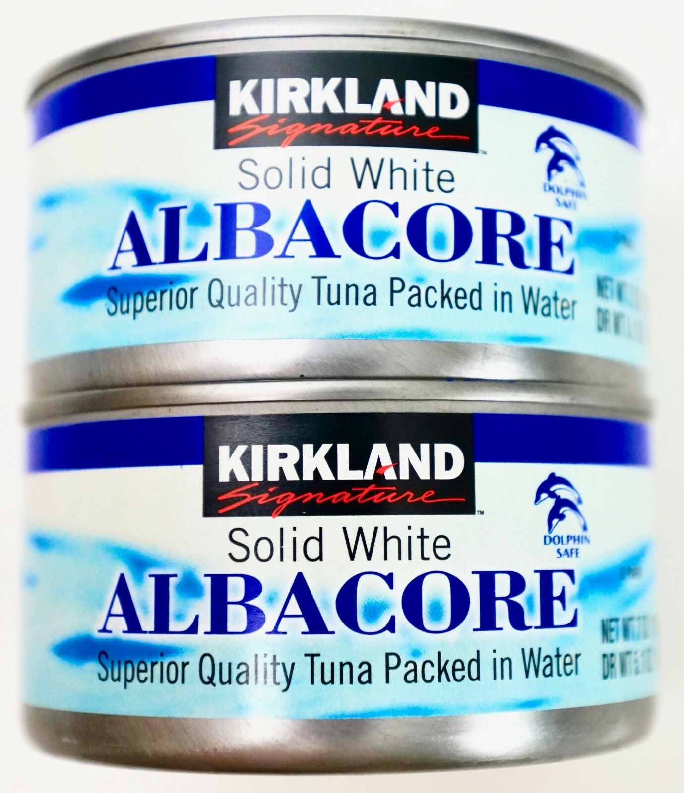 Kirkland Signature Premium Solid White Albacore Tuna In Water, 7 Ounce Cans