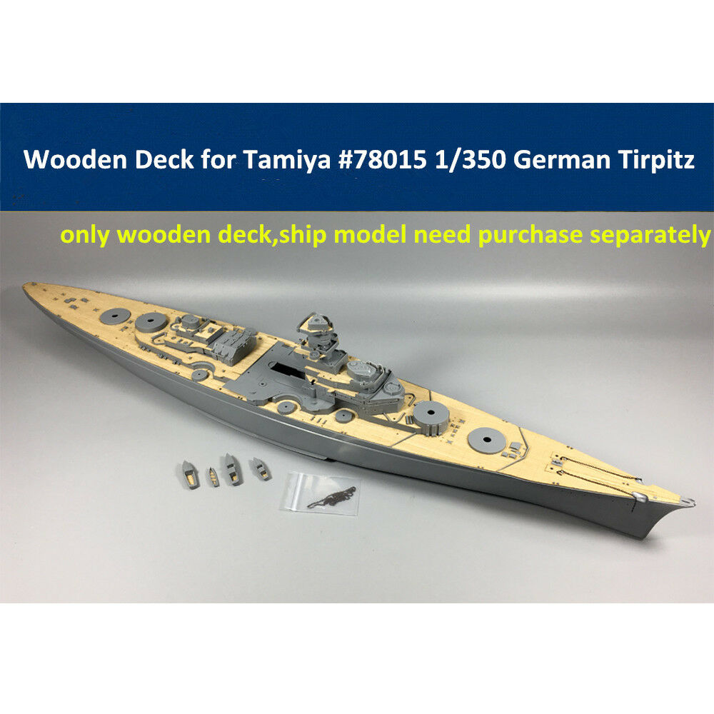 Wooden Deck For Tamiya 78015 1/350 Scale German Battleship Tirpitz Model