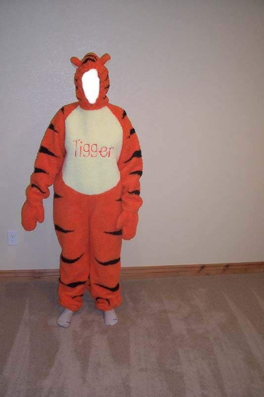 Adult Disney Talking Tigger Halloween Costume Size Medium