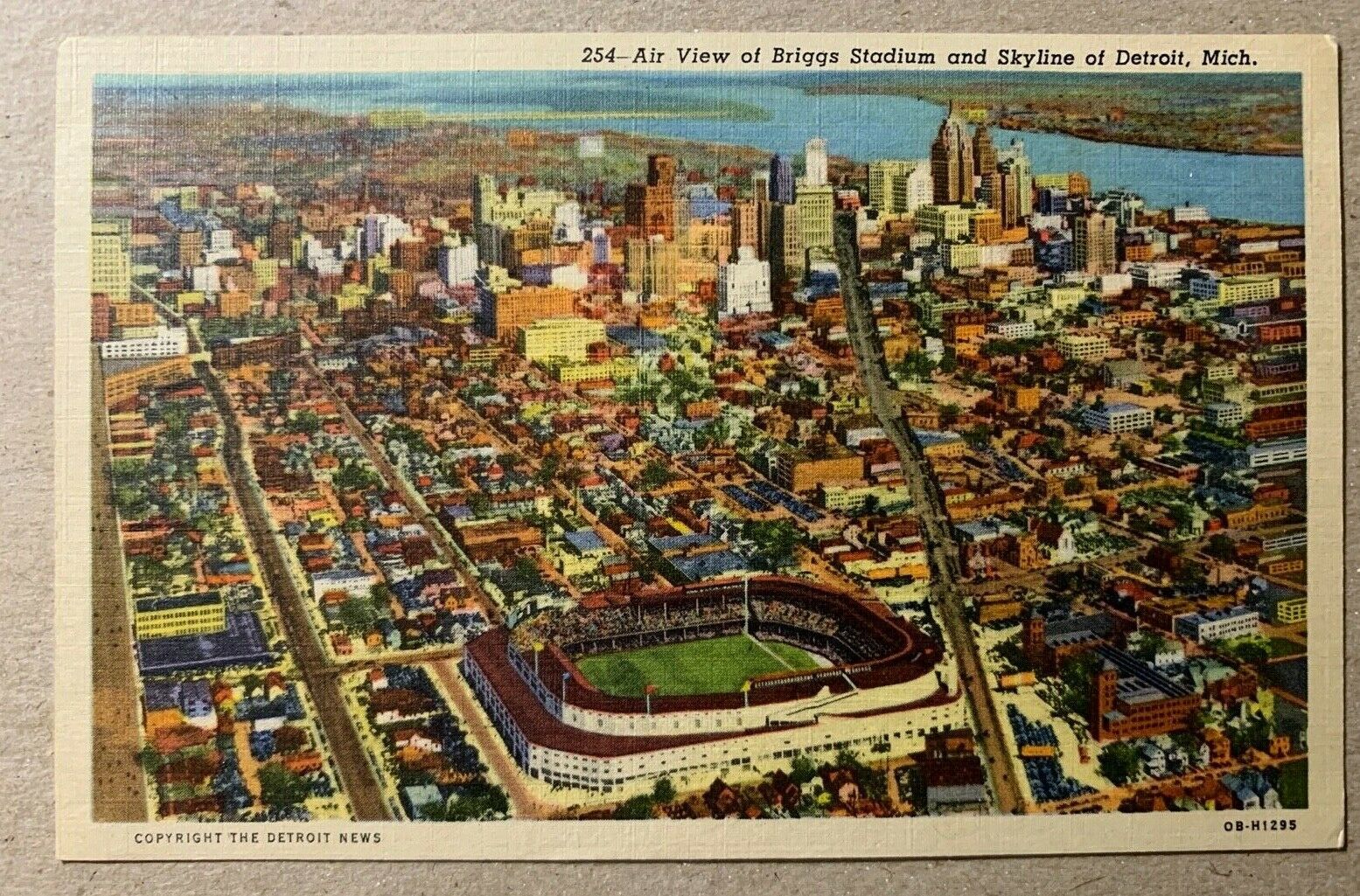 Briggs Stadium - Detroit, Mi. Vintage Postcard