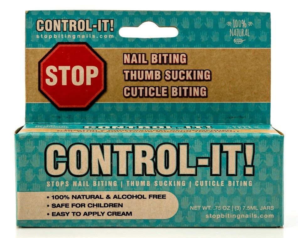 Control-it Stop Thumb Sucking & Nail Biting Cream (3-pack) All-natural, Kid-safe