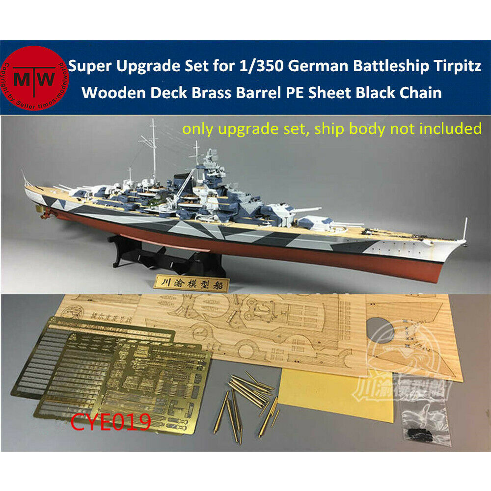 Super Upgrade For 1/350 German Battleship Tirpitz Tamiya 78015/trumpeter 80602
