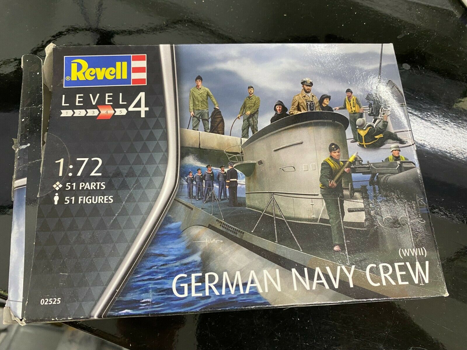 1/72 Revell German Navy Crew Plastic Model Kit Figures Set