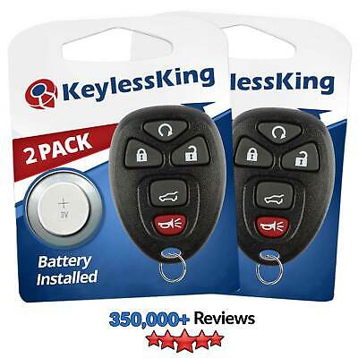 2 New Keyless Entry Replacement Remote Start Control Key Fob For 15913415