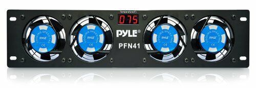 Pyle Pfn41 19" Rack Mount Cooling Fan System W/temperature Display