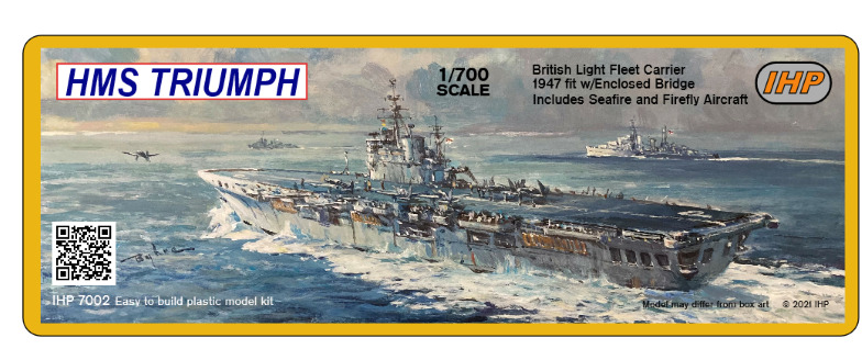 1/700 Hms Triumph 1947 Colossus Class Carrier By Ihp