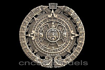 3d Stl Models For Cnc Router Artcam Aspire Aztec Maya Aztecs Calendar 180