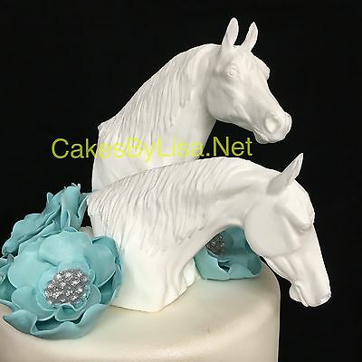 Horse Head Wedding Cake Topper Set Of 2