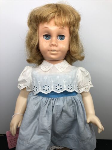 19” Vintage Mattel Chatty Cathy Original Dress Doesn’t Talk No Shoes #b