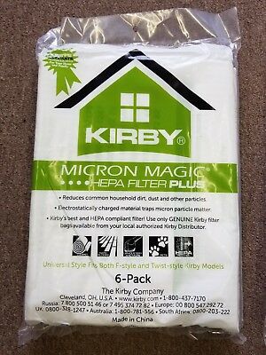 Microallergen Plus Kirby Vacuum Cleaner Avalir Hepa Pink Pack White Filter Bags