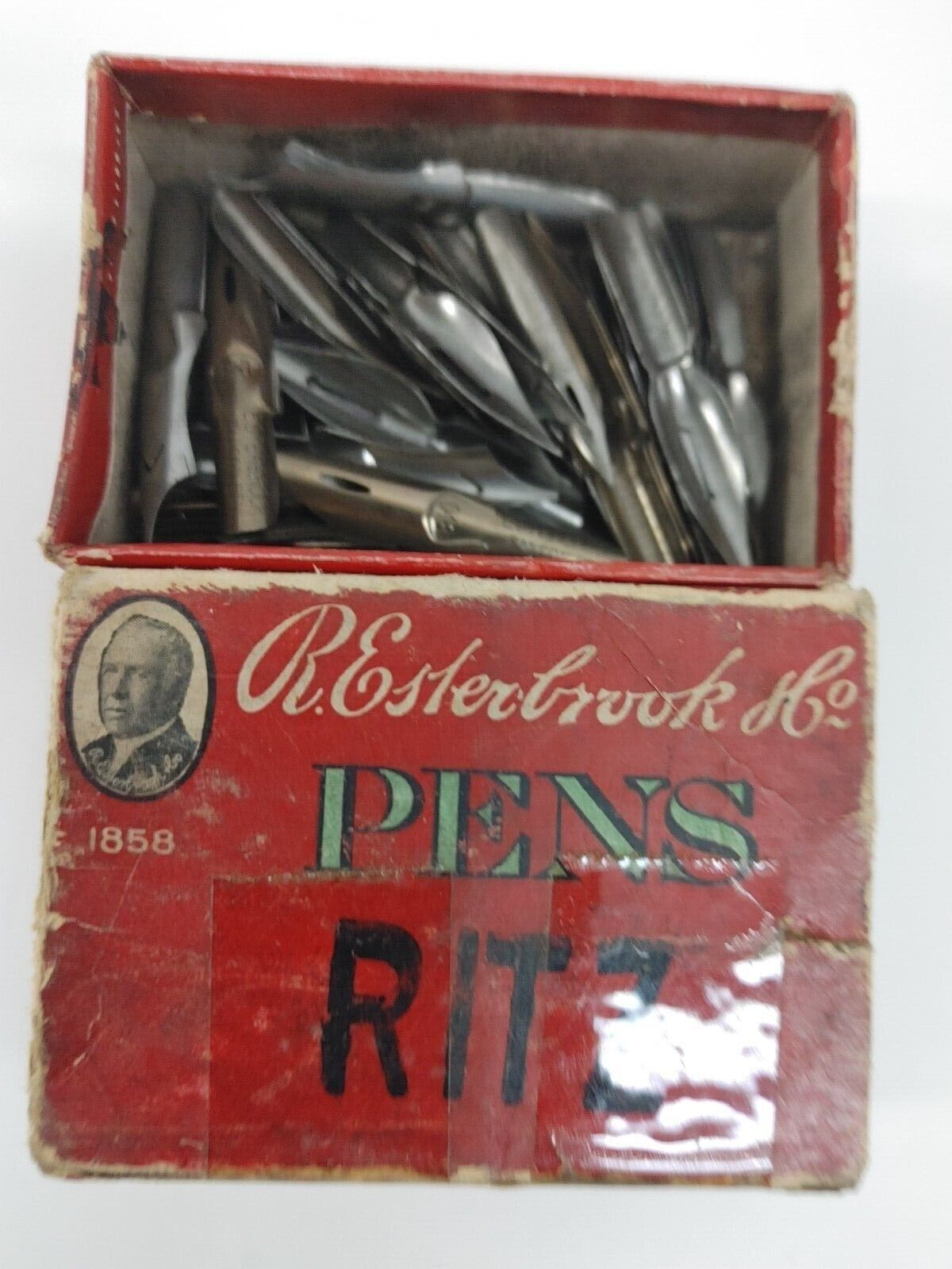 R Easterbrook & Mixed Lot Of ~ 53 Calligraphy Pen Nibs In Box