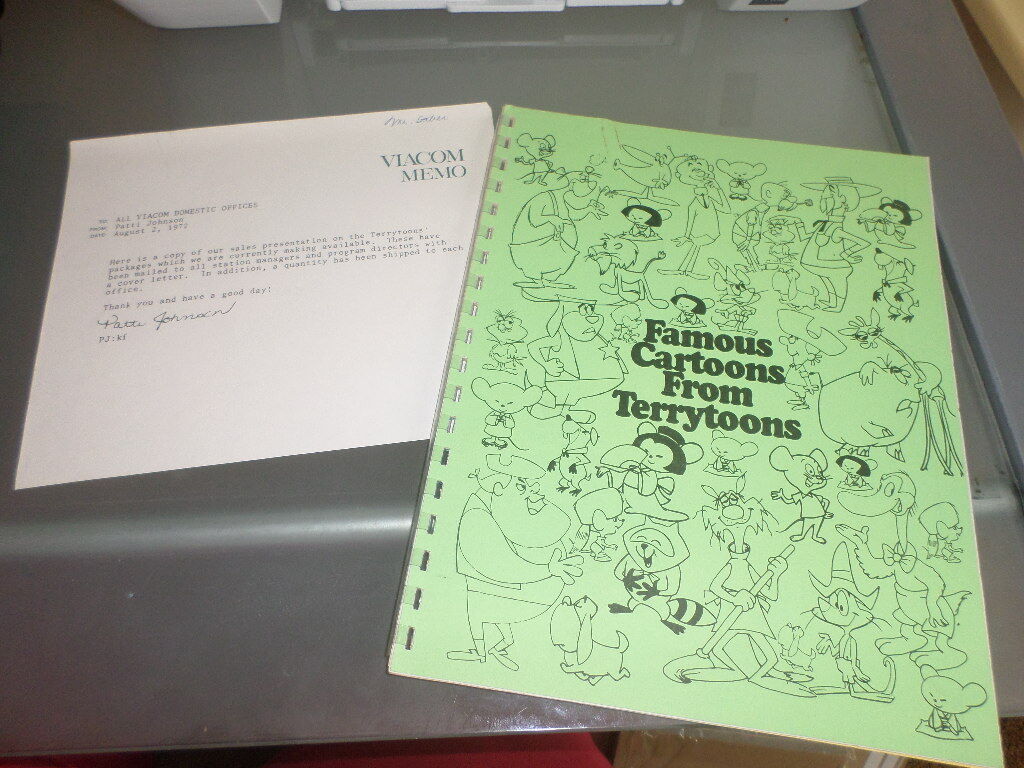 Terrytoons Press Kit 1972 Cbs, Deputy Dawg, Hector Heathcote, Astronaut Show