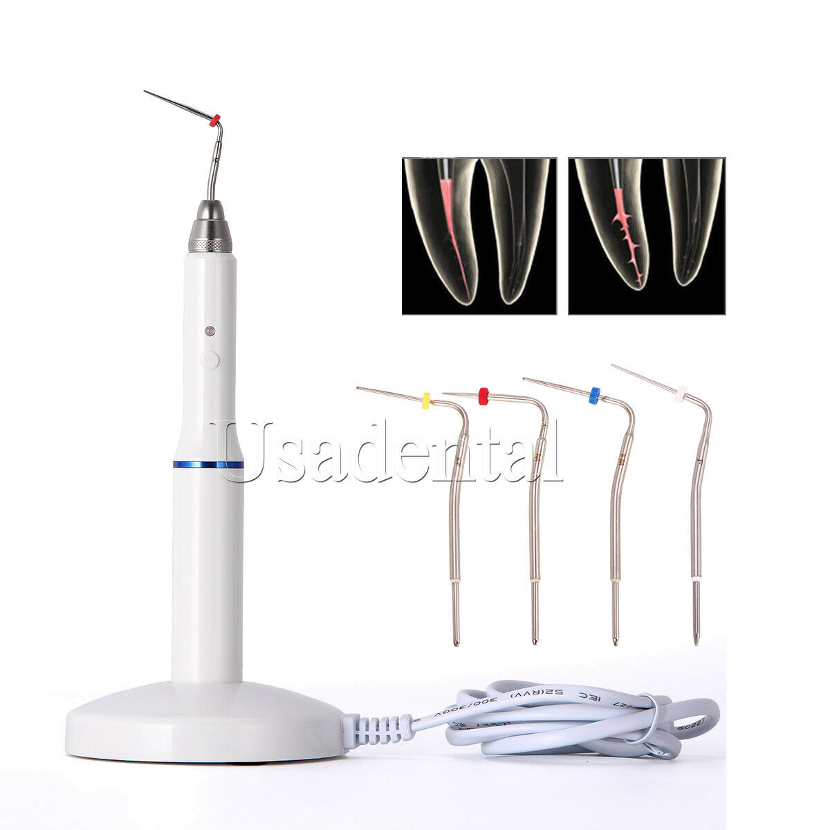 Dental Wireless Gutta Percha Obturation System Endo Heated Pen/ 4pcs Heated Tips