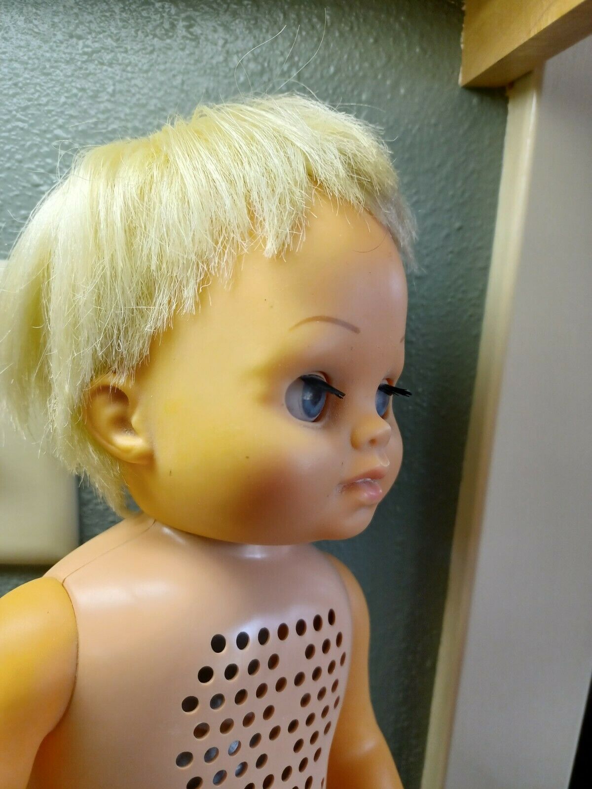Vintage Baby Doll Mattel Tiny Chatty Baby Blonde Hair Chatty Doll 1962