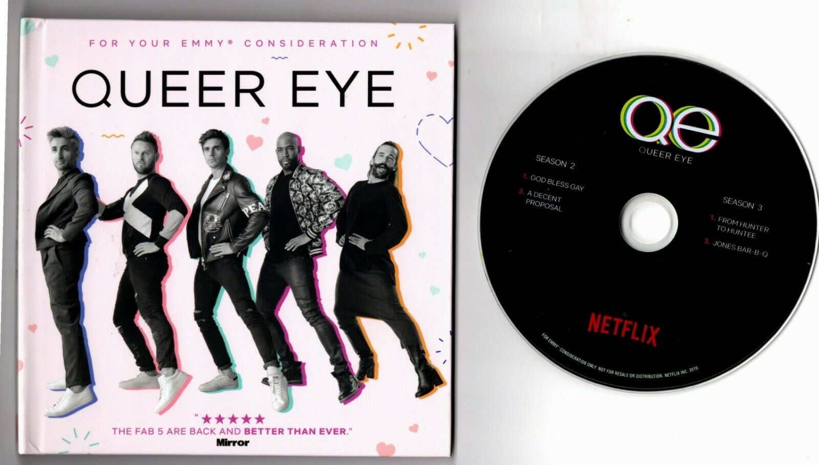 Queer Eye 2019 Netflix For Your Emmy Consideration Dvd Parts Of Season 2 & 3