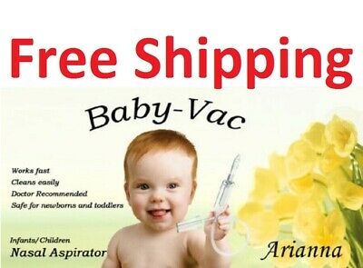 Baby Vac Arianna Nasal Vacuum Aspirator Suction Nose Cleaner Original Free Ship
