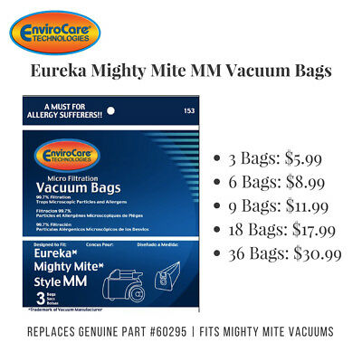 Eureka Mm Vacuum Bags *fits Mighty Mite Vacuums (replaces Genuine Part # 60295)