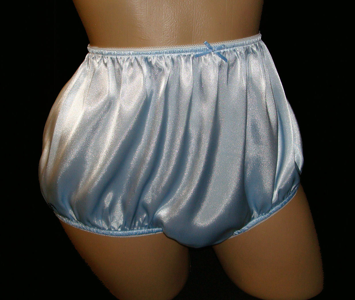 Adult Sissy Satin Full Cut Panties - Granny Panties-  Custom - Color Option